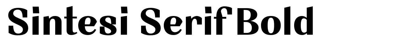 Sintesi Serif Bold